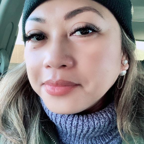 Double Sided Hanging Chain Pearl Earrings - Picture 7 of 11